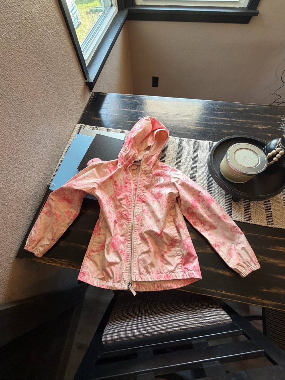 Kids north face rain jacket